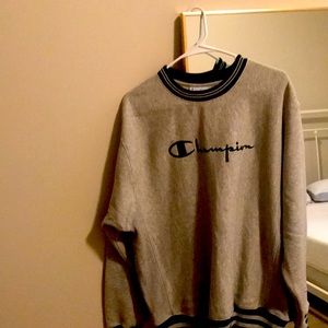 oversized champion crewneck